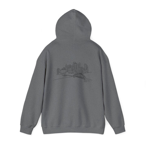 Pittsburgh Skyline Unisex Heavy Blend™ Hooded Sweatshirt Hoodie - YinzerShop