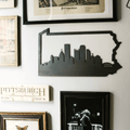 Pittsburgh Skyline Wall Decor – Steel Wall Art | Modern City Silhouette Wall Decor - YinzerShop