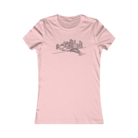 Pittsburgh Skyline - Women's Favorite Tee T-Shirt - YinzerShop