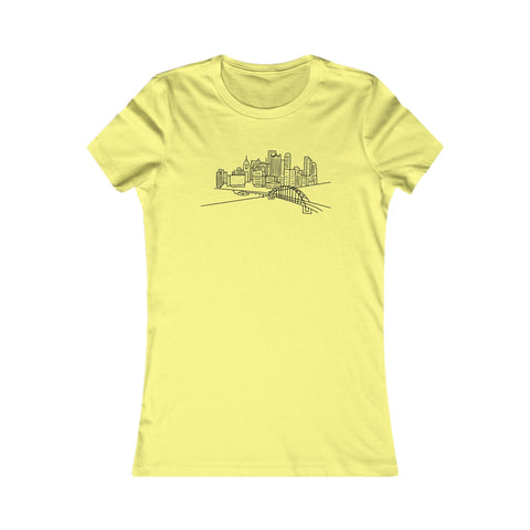 Pittsburgh Skyline - Women's Favorite Tee T-Shirt - YinzerShop