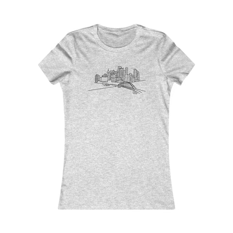 Pittsburgh Skyline - Women's Favorite Tee T-Shirt - YinzerShop