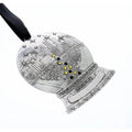 Pittsburgh Snow Globe - Handcrafted Holiday Ornament with Black and Gold Crystals Ornament - YinzerShop