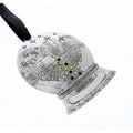 Pittsburgh Snow Globe | Handcrafted Steel City Ornament with Black Gold Crystals - YinzerShop