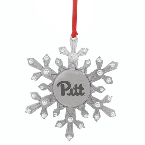 Pittsburgh Snowflake Ornament – Licensed Sports Ornament with Austrian Crystals by Wendell August Forge Ornament - YinzerShop