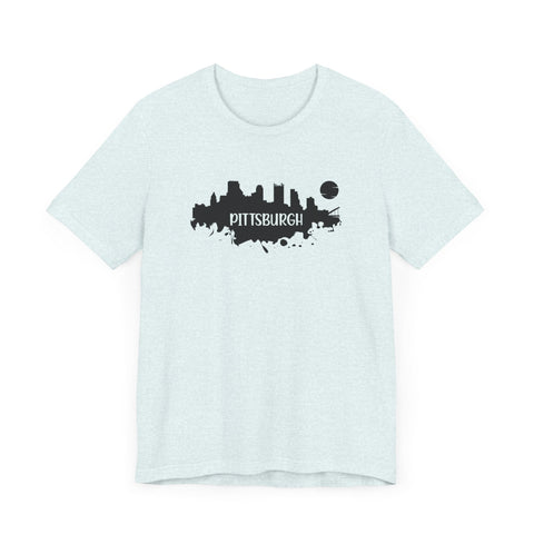 Pittsburgh Splash Skyline T-Shirt - Unisex bella+canvas 3001 T-Shirt - YinzerShop