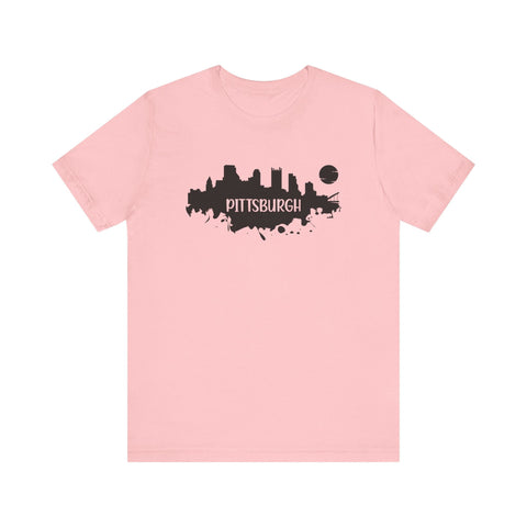 Pittsburgh Splash Skyline T-Shirt - Unisex bella+canvas 3001 T-Shirt - YinzerShop
