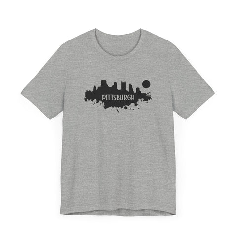 Pittsburgh Splash Skyline T-Shirt - Unisex bella+canvas 3001 T-Shirt - YinzerShop