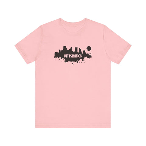 Pittsburgh Splash Skyline T-Shirt - Unisex bella+canvas 3001 T-Shirt - YinzerShop