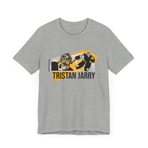 Pittsburgh Sports T-Shirt - Tristan Jarry Unisex Cotton Tee | Bella Canvas 3001 T-Shirt - YinzerShop
