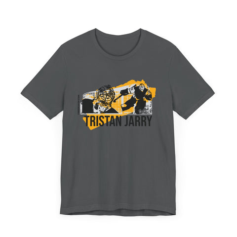 Pittsburgh Sports T-Shirt - Tristan Jarry Unisex Cotton Tee | Bella Canvas 3001 T-Shirt - YinzerShop