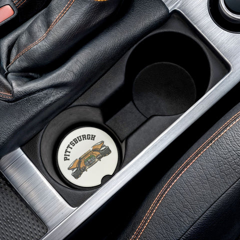 Pittsburgh Stadium Soapstone Car Coaster - Heinz Field | Single OR 2 Pack Home Decor - YinzerShop