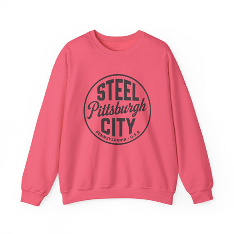 Pittsburgh - Steel City - Heavy Blend™ Crewneck Sweatshirt Sweatshirt - YinzerShop