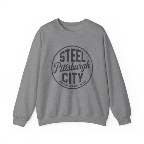 Pittsburgh - Steel City - Heavy Blend™ Crewneck Sweatshirt Sweatshirt - YinzerShop