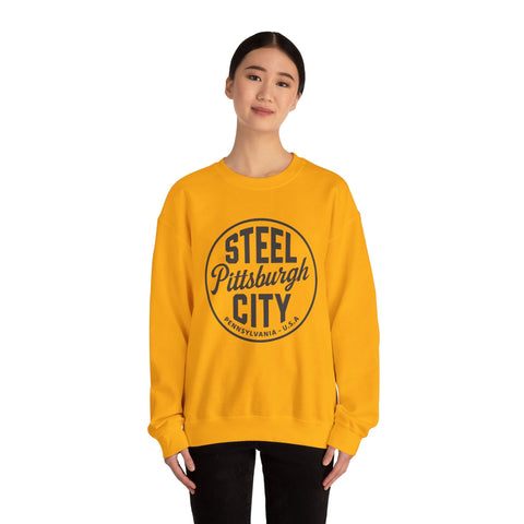 Pittsburgh - Steel City - Heavy Blend™ Crewneck Sweatshirt Sweatshirt - YinzerShop