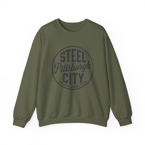 Pittsburgh - Steel City - Heavy Blend™ Crewneck Sweatshirt Sweatshirt - YinzerShop