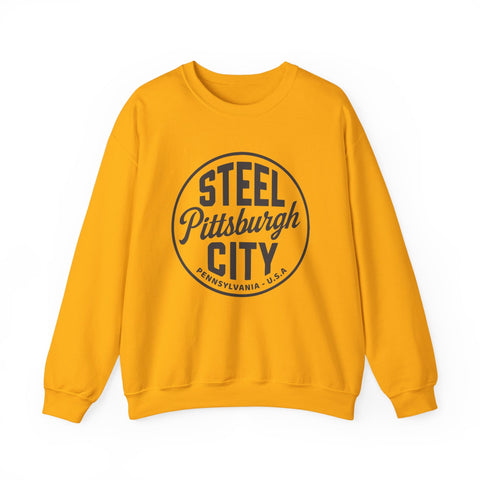 Pittsburgh - Steel City - Heavy Blend™ Crewneck Sweatshirt Sweatshirt - YinzerShop