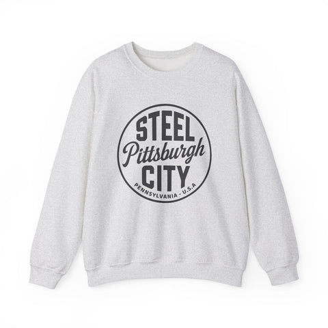Pittsburgh - Steel City - Heavy Blend™ Crewneck Sweatshirt Sweatshirt - YinzerShop