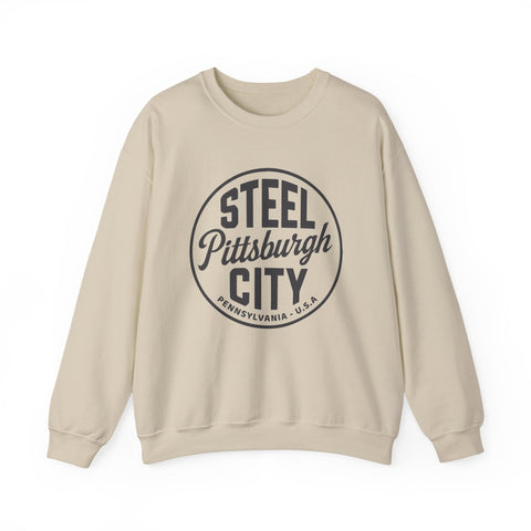 Pittsburgh - Steel City - Heavy Blend™ Crewneck Sweatshirt Sweatshirt - YinzerShop