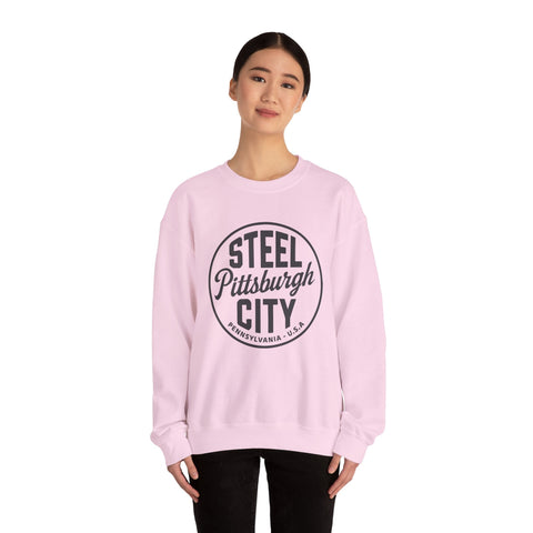 Pittsburgh - Steel City - Heavy Blend™ Crewneck Sweatshirt Sweatshirt - YinzerShop