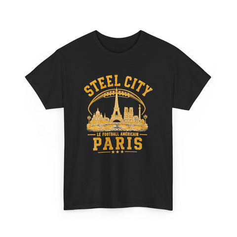 Pittsburgh Steel City Paris 2026 - Unisex Heavy Cotton Tee T-Shirt - YinzerShop