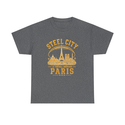Pittsburgh Steel City Paris 2026 - Unisex Heavy Cotton Tee T-Shirt - YinzerShop