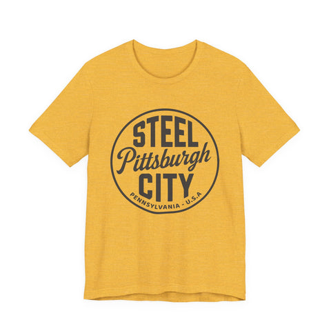 Pittsburgh - Steel City - Unisex Jersey Short Sleeve Tee T-Shirt - YinzerShop