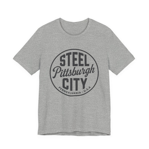 Pittsburgh - Steel City - Unisex Jersey Short Sleeve Tee T-Shirt - YinzerShop