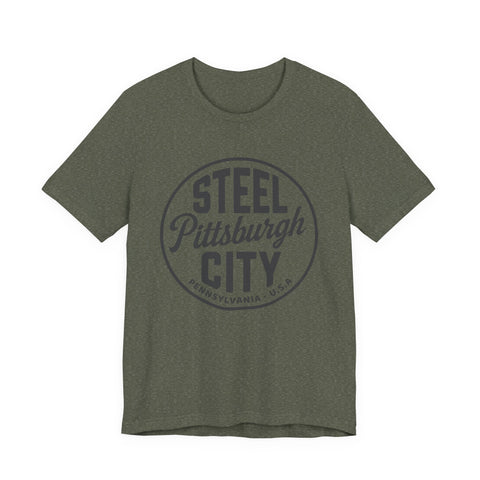 Pittsburgh - Steel City - Unisex Jersey Short Sleeve Tee T-Shirt - YinzerShop