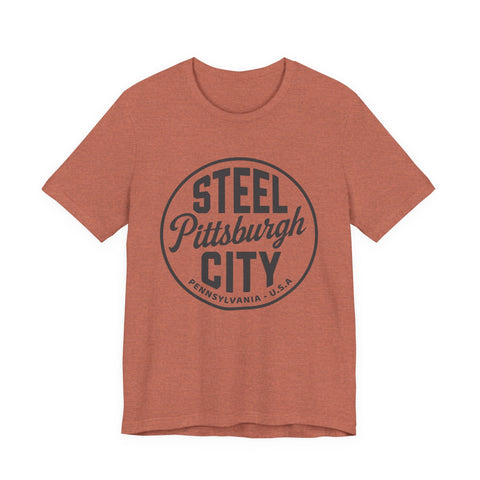 Pittsburgh - Steel City - Unisex Jersey Short Sleeve Tee T-Shirt - YinzerShop