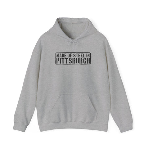Pittsburgh Steel Hoodie - Classic Fit Sweatshirt | Medium Weight Hooded Sweatshirt Hoodie - YinzerShop