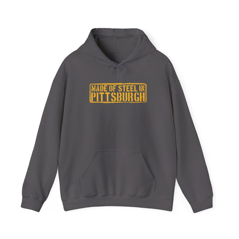 Pittsburgh Steel Hoodie - Classic Fit Sweatshirt | Medium Weight Hooded Sweatshirt Hoodie - YinzerShop