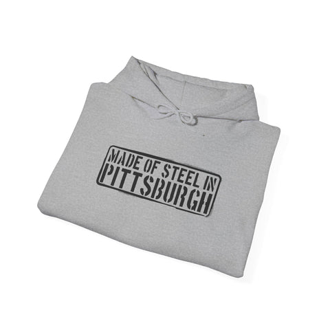 Pittsburgh Steel Hoodie - Classic Fit Sweatshirt | Medium Weight Hooded Sweatshirt Hoodie - YinzerShop