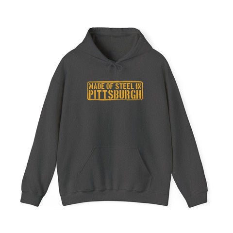 Pittsburgh Steel Hoodie - Classic Fit Sweatshirt | Medium Weight Hooded Sweatshirt Hoodie - YinzerShop