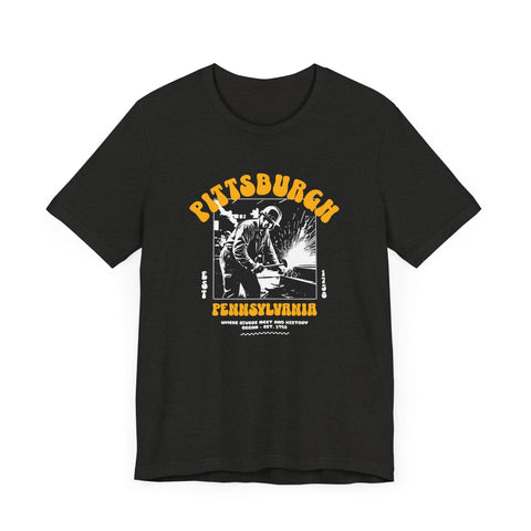 Pittsburgh Steel Legacy: Forging History T-Shirt T-Shirt - YinzerShop