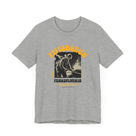 Pittsburgh Steel Legacy: Forging History T-Shirt T-Shirt - YinzerShop