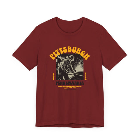 Pittsburgh Steel Legacy: Forging History T-Shirt T-Shirt - YinzerShop