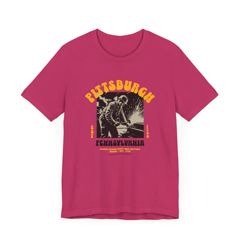 Pittsburgh Steel Legacy: Forging History T-Shirt T-Shirt - YinzerShop