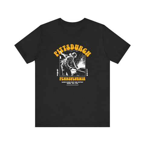 Pittsburgh Steel Legacy: Forging History T-Shirt T-Shirt - YinzerShop