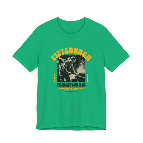 Pittsburgh Steel Legacy: Forging History T-Shirt T-Shirt - YinzerShop