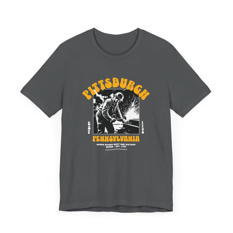 Pittsburgh Steel Legacy: Forging History T-Shirt T-Shirt - YinzerShop