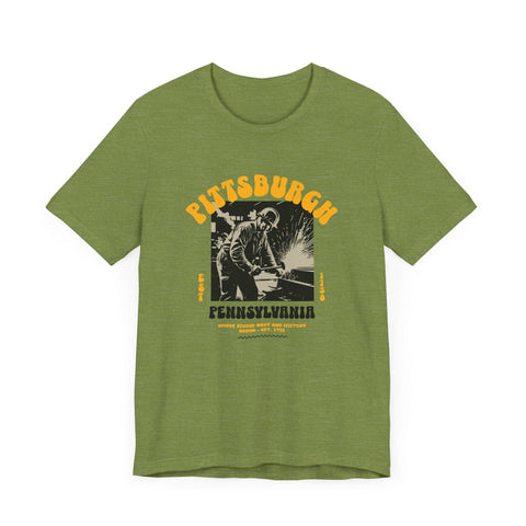 Pittsburgh Steel Legacy: Forging History T-Shirt T-Shirt - YinzerShop