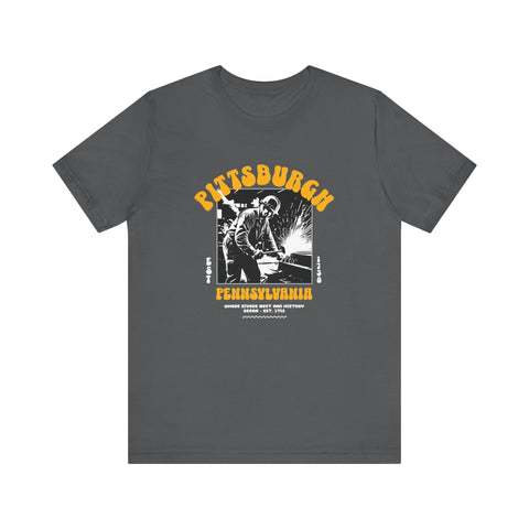 Pittsburgh Steel Legacy: Forging History T-Shirt T-Shirt - YinzerShop