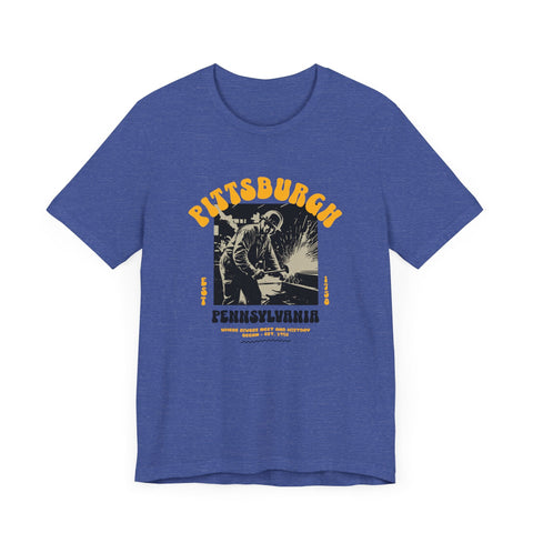 Pittsburgh Steel Legacy: Forging History T-Shirt T-Shirt - YinzerShop