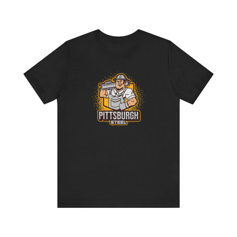 Pittsburgh Steel - Unisex Jersey Short Sleeve Tee T-Shirt - YinzerShop