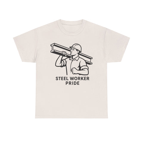 Pittsburgh Steel Worker Pride - Unisex Heavy Cotton Tee T-Shirt - YinzerShop