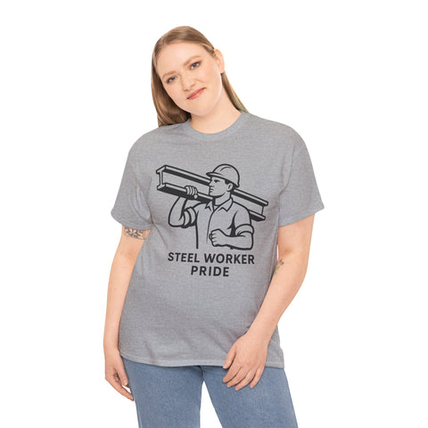 Pittsburgh Steel Worker Pride - Unisex Heavy Cotton Tee T-Shirt - YinzerShop