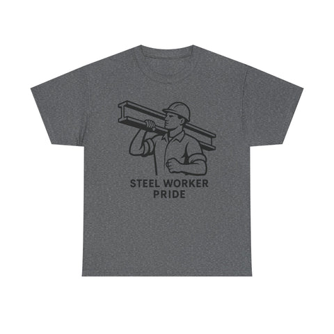 Pittsburgh Steel Worker Pride - Unisex Heavy Cotton Tee T-Shirt - YinzerShop