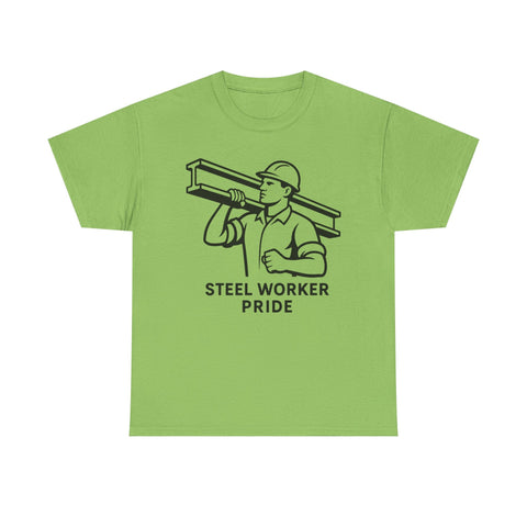 Pittsburgh Steel Worker Pride - Unisex Heavy Cotton Tee T-Shirt - YinzerShop
