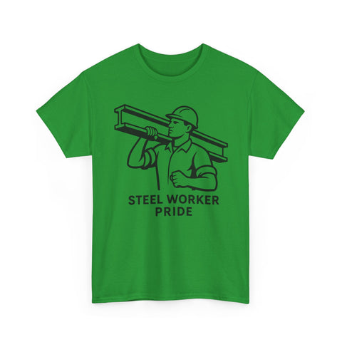 Pittsburgh Steel Worker Pride - Unisex Heavy Cotton Tee T-Shirt - YinzerShop