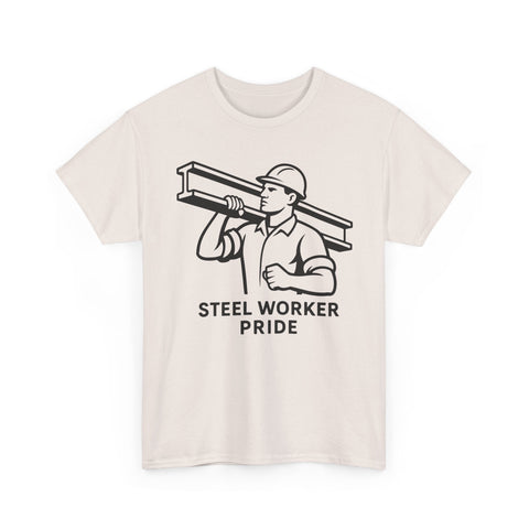 Pittsburgh Steel Worker Pride - Unisex Heavy Cotton Tee T-Shirt - YinzerShop
